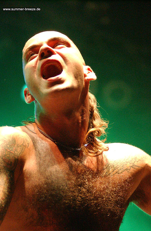 Bild eines Mitglieds der Band Die Apokalyptischen Reiter beim Live Auftritt.